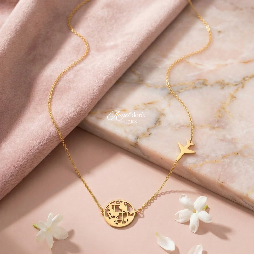 Colier Angel Voyage, Angel Dorée Paris