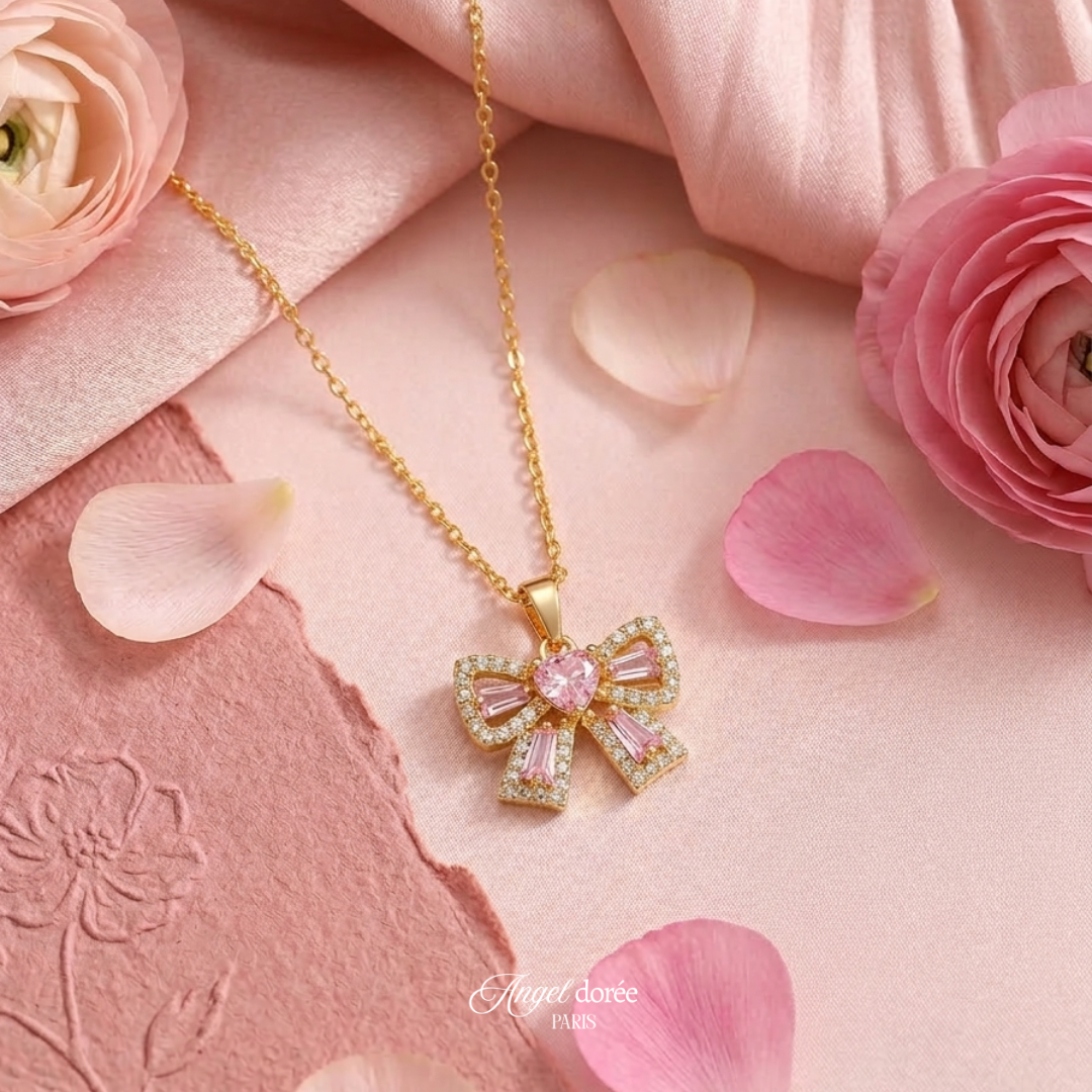 Colier Aura Rosé, Angel Dorée Paris